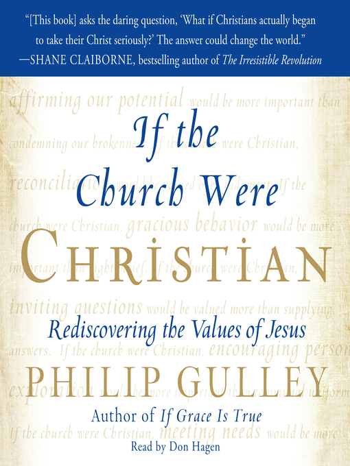 Title details for If the Church Were Christian by Philip Gulley - Available